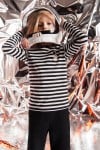 Top striped with astronout FW24019