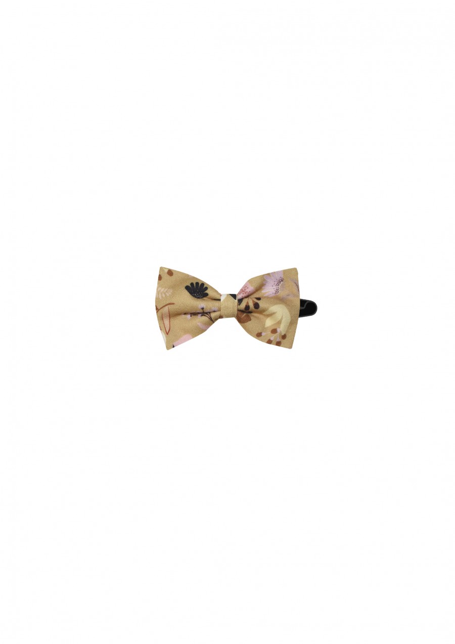 Hair pin with floral mustard print FW21042