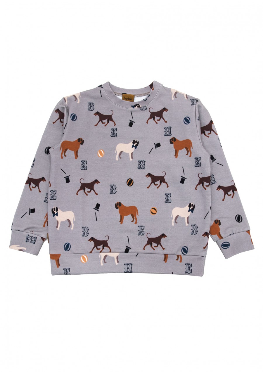 Sweatshirt with dogs print FW23328