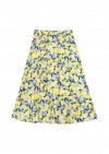 Skirt yellow flower print for female SS21080