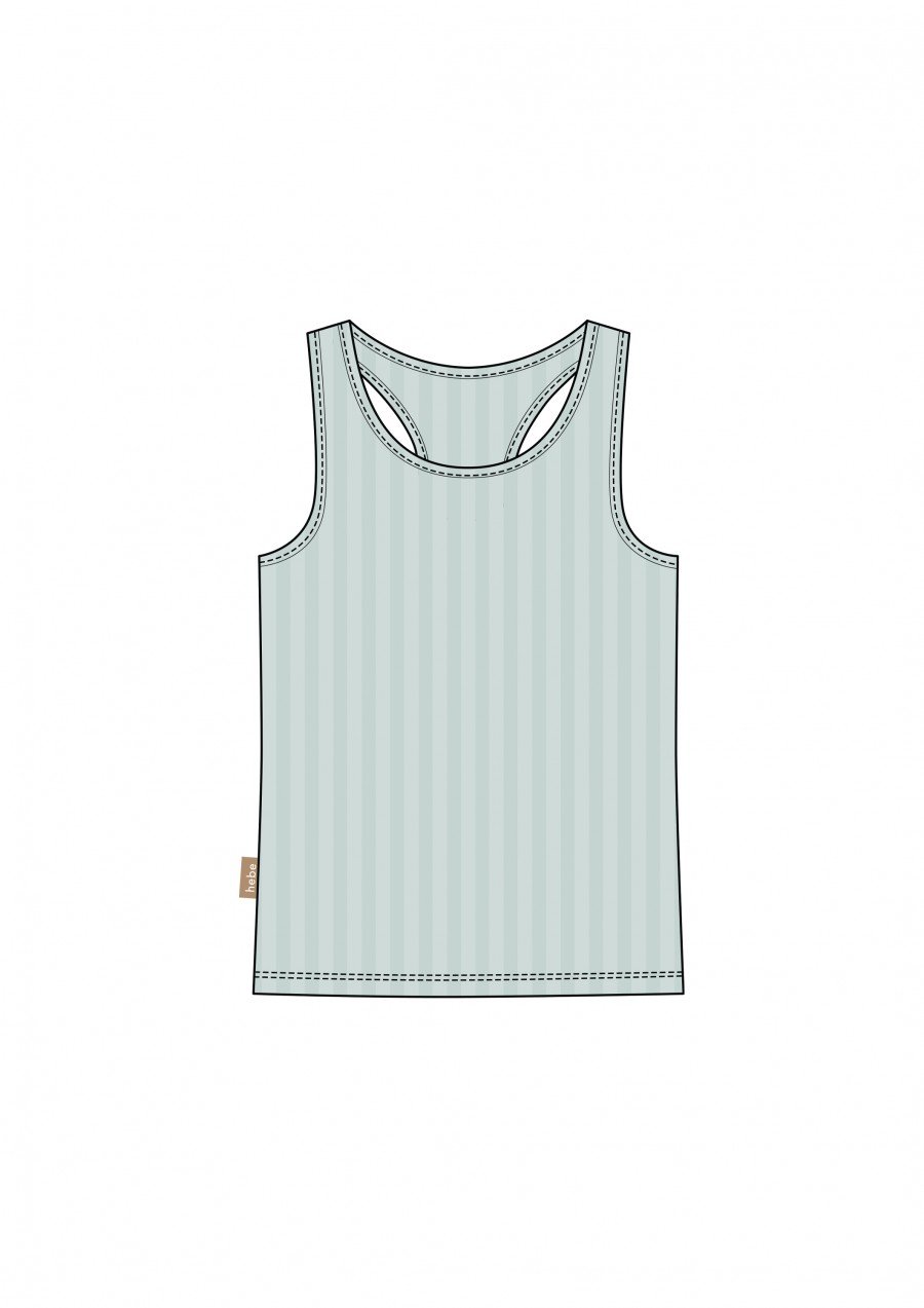 Top mint ribbed SS23307L