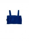 Crop top linen dark blue SS24252L