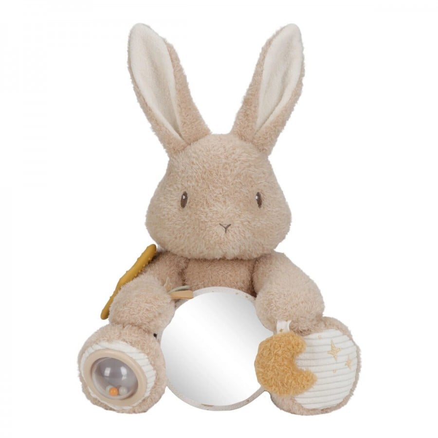 Little Dutch Activity Cuddle Toy Baby Bunny ´Newborn Naturals´ GRS LD8430