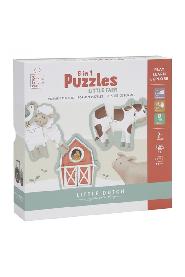 Puzzle 6 in 1 Little Farm LD7148