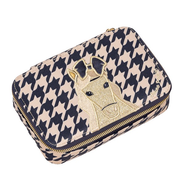 Pencil box "Houndstooth Horse" (filled) Pf024212