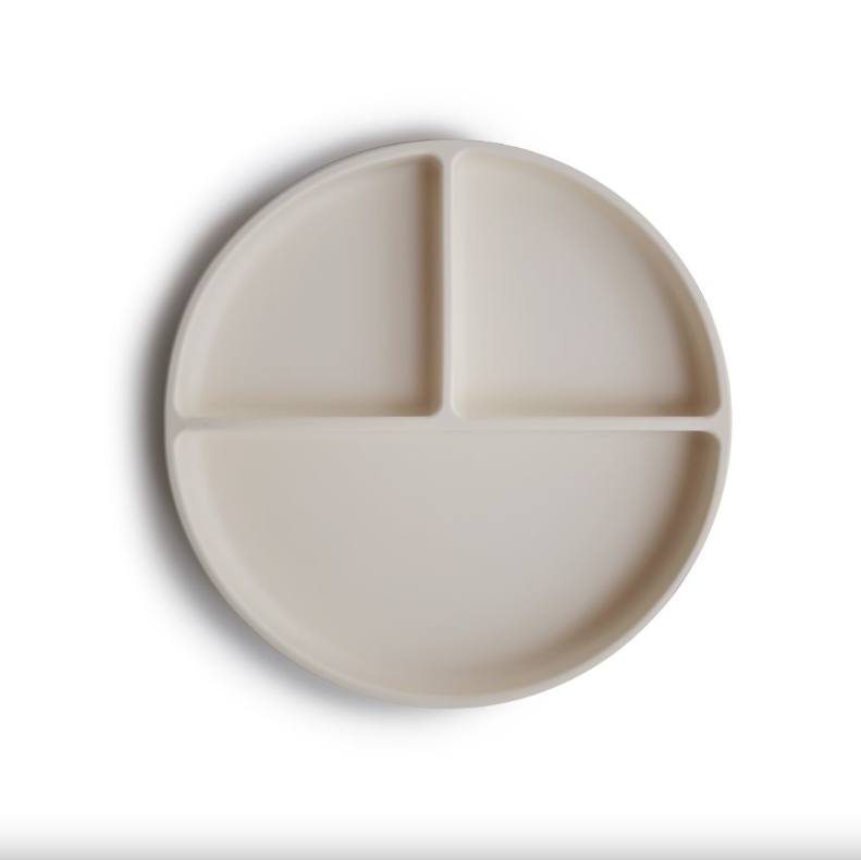 Mushie Silicone Plate - Ivory 2320094