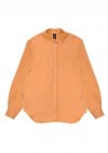 Shirtdress light orange linen for female SS23197