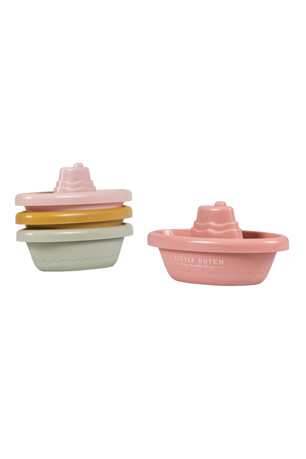 Little Dutch Stackable Bath Boats Pink LD2007437