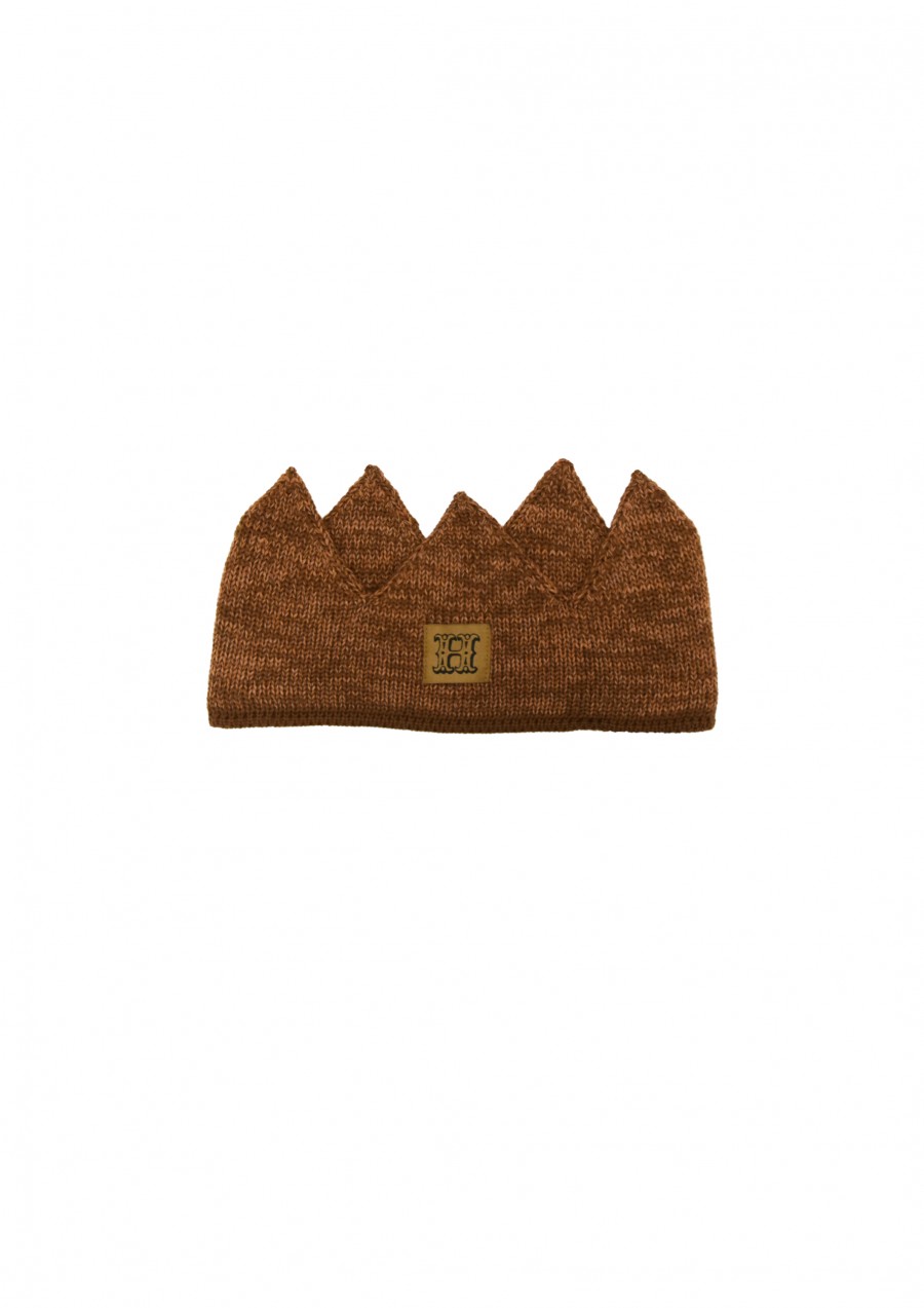 Crown brown merino wool FW23054