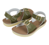 Salt-Water Surfer olive sandals, youth 1716M