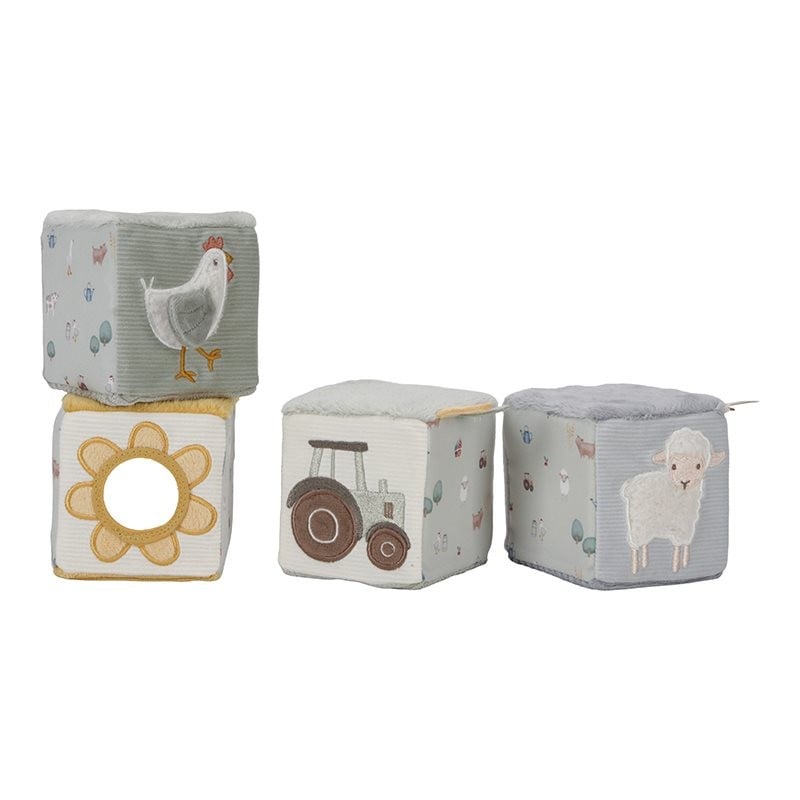 Set of soft cubes Little Farm LD8816