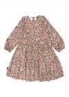 Dress with pink flower print FW23122L