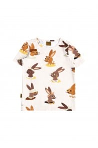 Top with bunny allover print