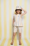 Shorts with pastel stripes for boy SS23186