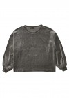 Sweater cotton velvet gray for female FW20271