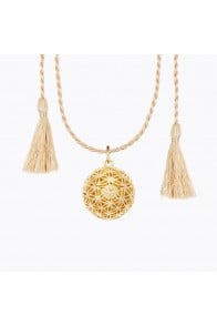 Pregnancy necklace FLOWER OF LIFE (gold)