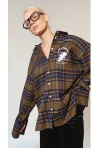 Tina khaki olive shirt