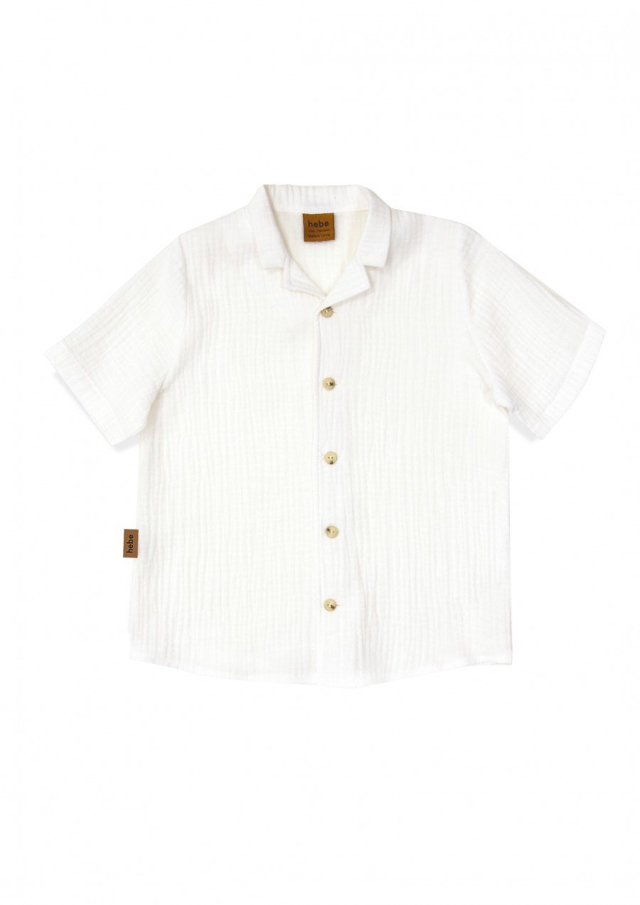 Shirt white muslin SS24245