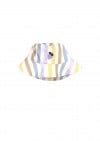 Sun hat with pastel stripes and embroidery SS23182