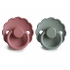 FRIGG Daisy Pacifiers - Latex 2-Pack - Cedar/Lily pad - Size 2 76222418