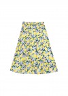 Skirt yellow flower print SS21079L