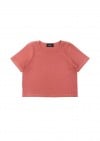 Crop top faded red ribbed SS23094