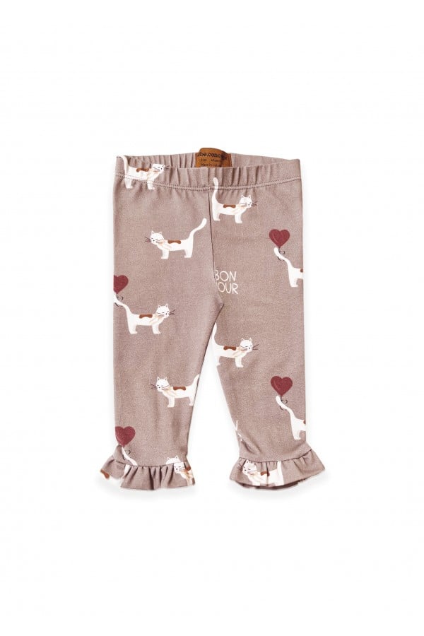 Leggings with all-over cat print 0138_F25106