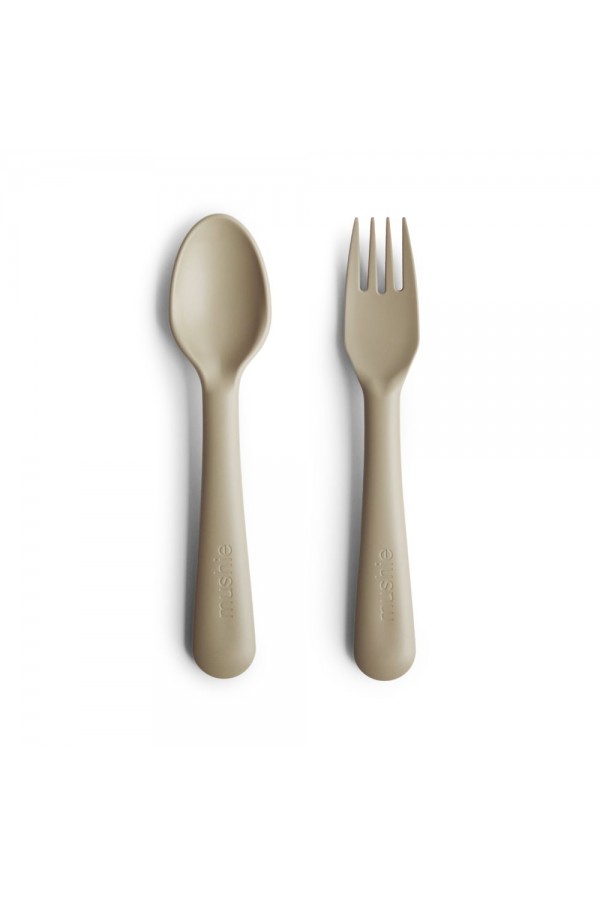 Mushie Fork & Spoon - Vanilla 2380206