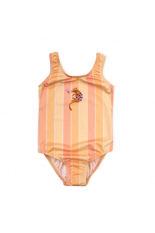 Swimsuit with stripes and cat SS24322