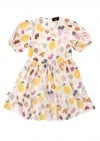 Dress with floral and fruit print SS23172