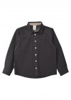 Shirt dark grey brushed cotton FW21013L