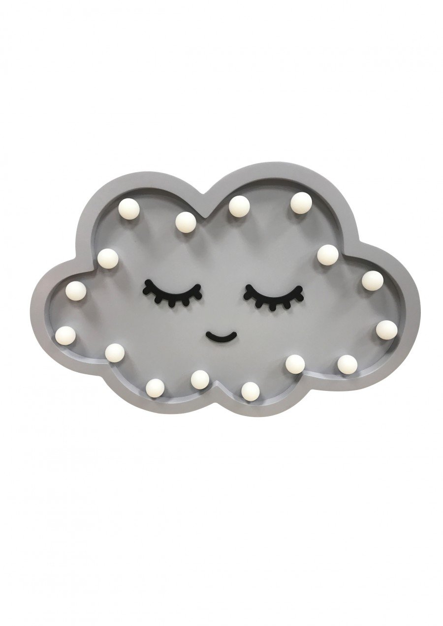 Light sign cloud light purple PIKU02