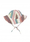 Sun hat with pastel stripes SS24480