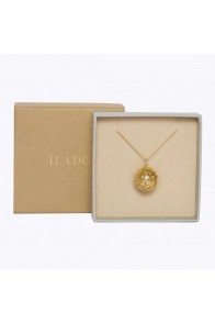 Pregnancy necklace Flower of Life (gold on chain)