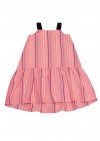 Dress pink with stripes and frill SS20061