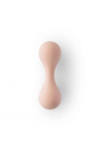 Mushie Silicone Baby Rattle Toy - Blush