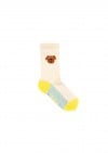 Socks crean white with dog SS23362