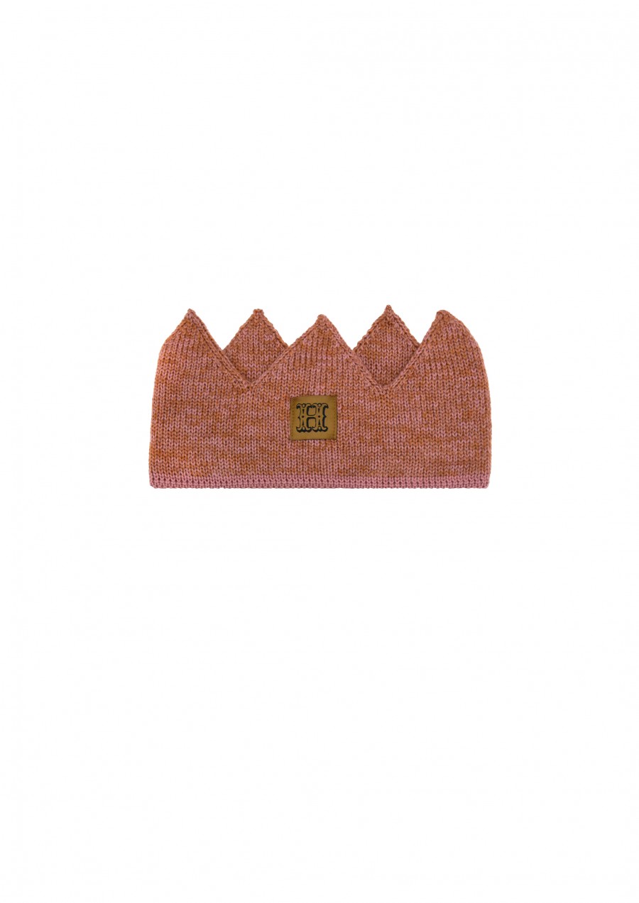 Crown pink merino wool FW23145