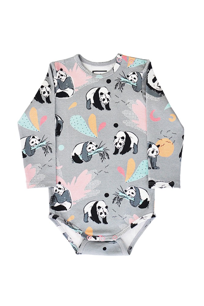 Baby bodysuit with panda MBO0015S
