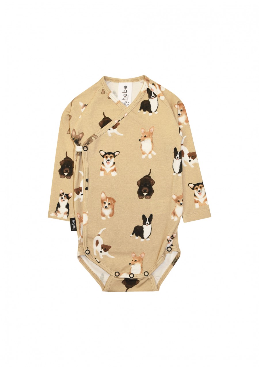 Body wrap over with dog friends print FW21302