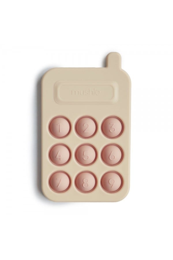 Mushie Phone Press Toy - Blush 2860019