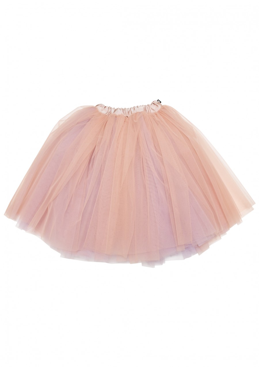 Midi tulle skirt soft pink and light purple, reversable FW19136