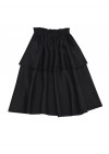 Skirts black linen with ruffle SS19159
