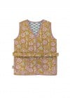 Vest quilted fabric with print for female SS23125