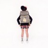 Ergomaxx backpack Houndstooth Horser Erx24212