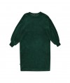 Sweater dress cotton velvet emerald green FW20057L
