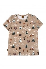 Top with Winter cosy print, women