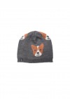 Warm hat merino wool with dogs FW21420