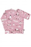 Pink sweater with seal and penguin MJA1005