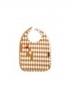 Baby bib with rhomb print FW23243